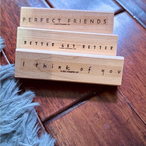 Stampin' Up! Sentiment Wooden Stamps Set - Picture 1 of 2